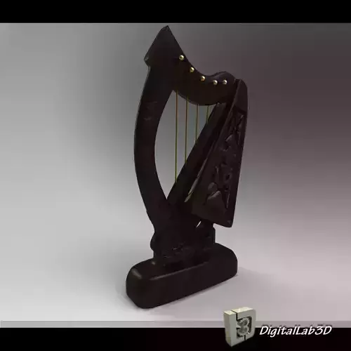harp 3D 3D model