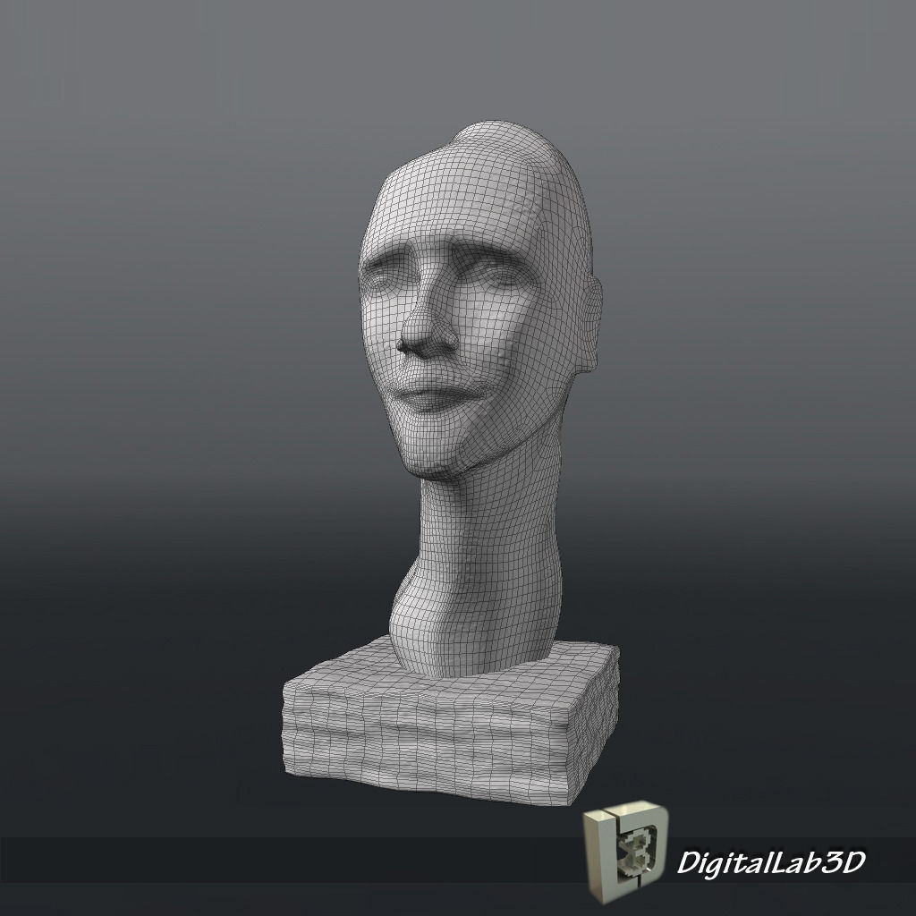 Head Mural 3D model_6