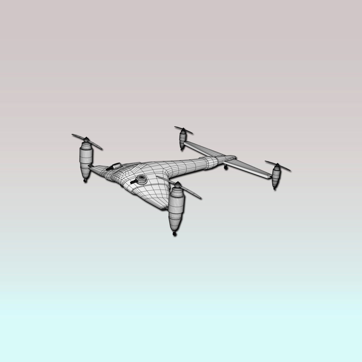 Battle Drone 3D model_6