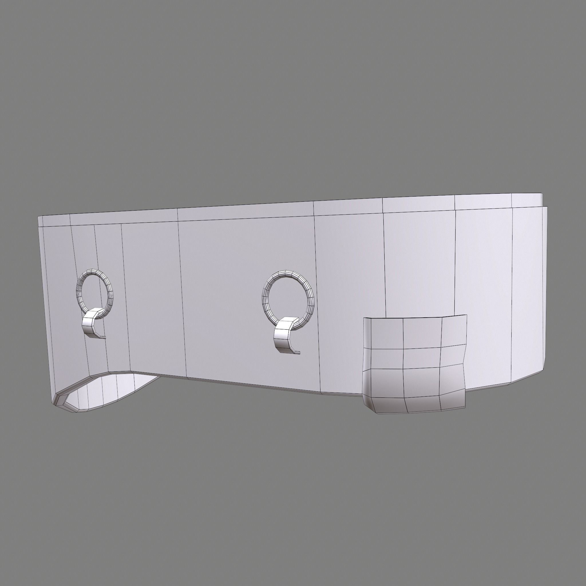 Medieval Wash Tub Low-poly 3D model_55