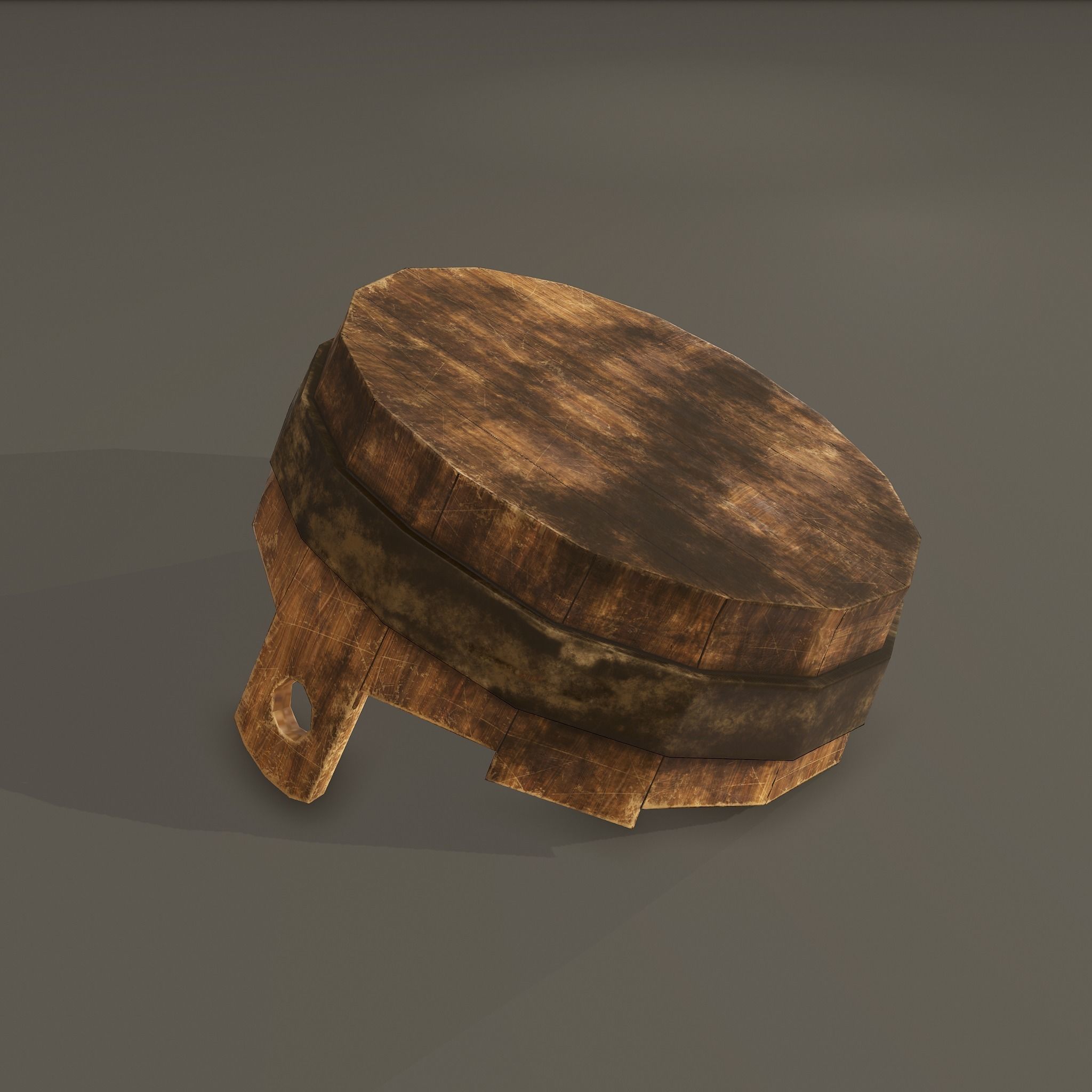 Medieval Wash Tub Low-poly 3D model_35