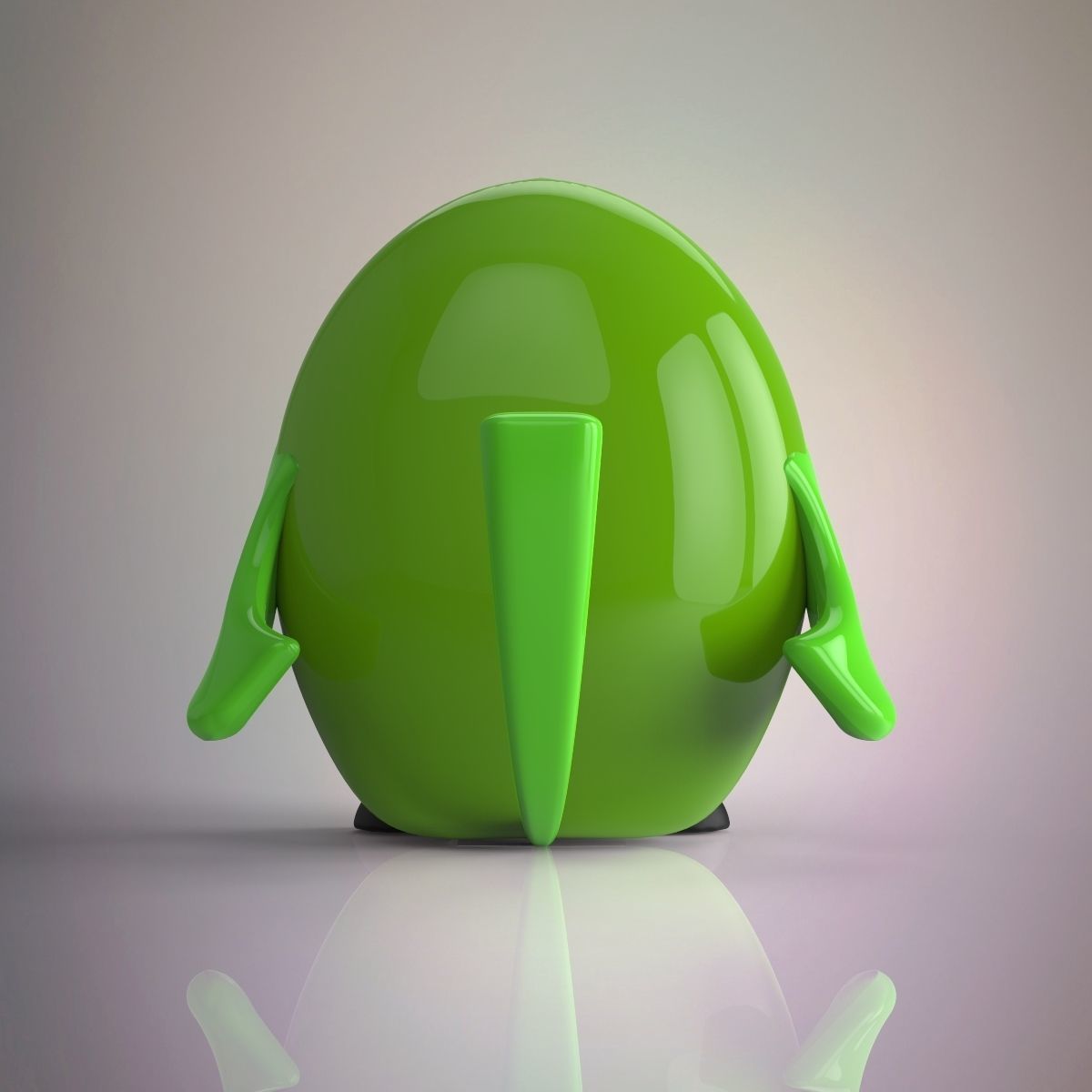 Cartoon bird 3D model_4