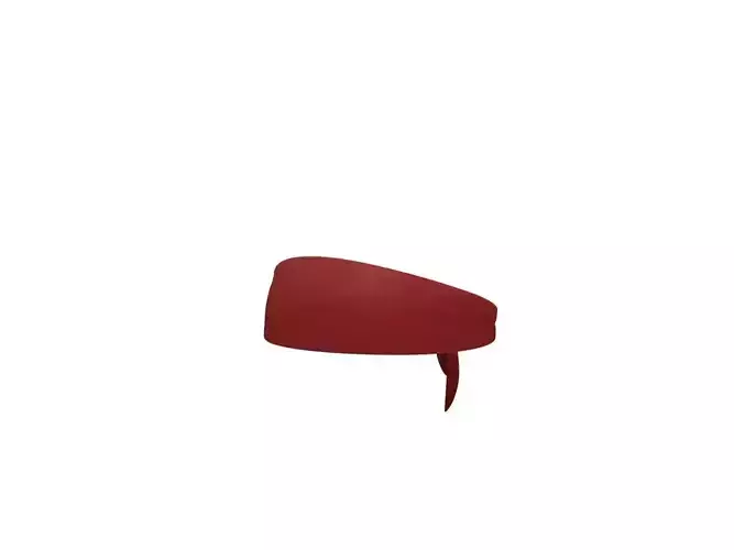 Headband bandana Low-poly 3D model