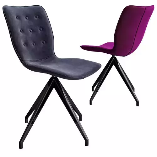 Trestle based chair 3d model