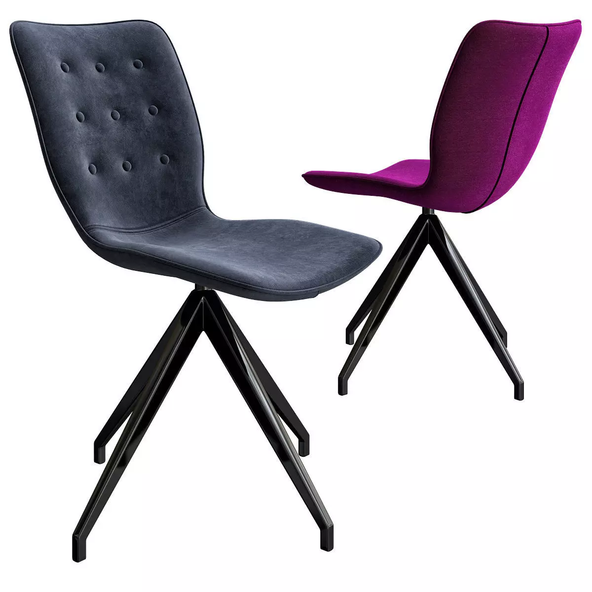 Trestle based chair 3d model 3D model