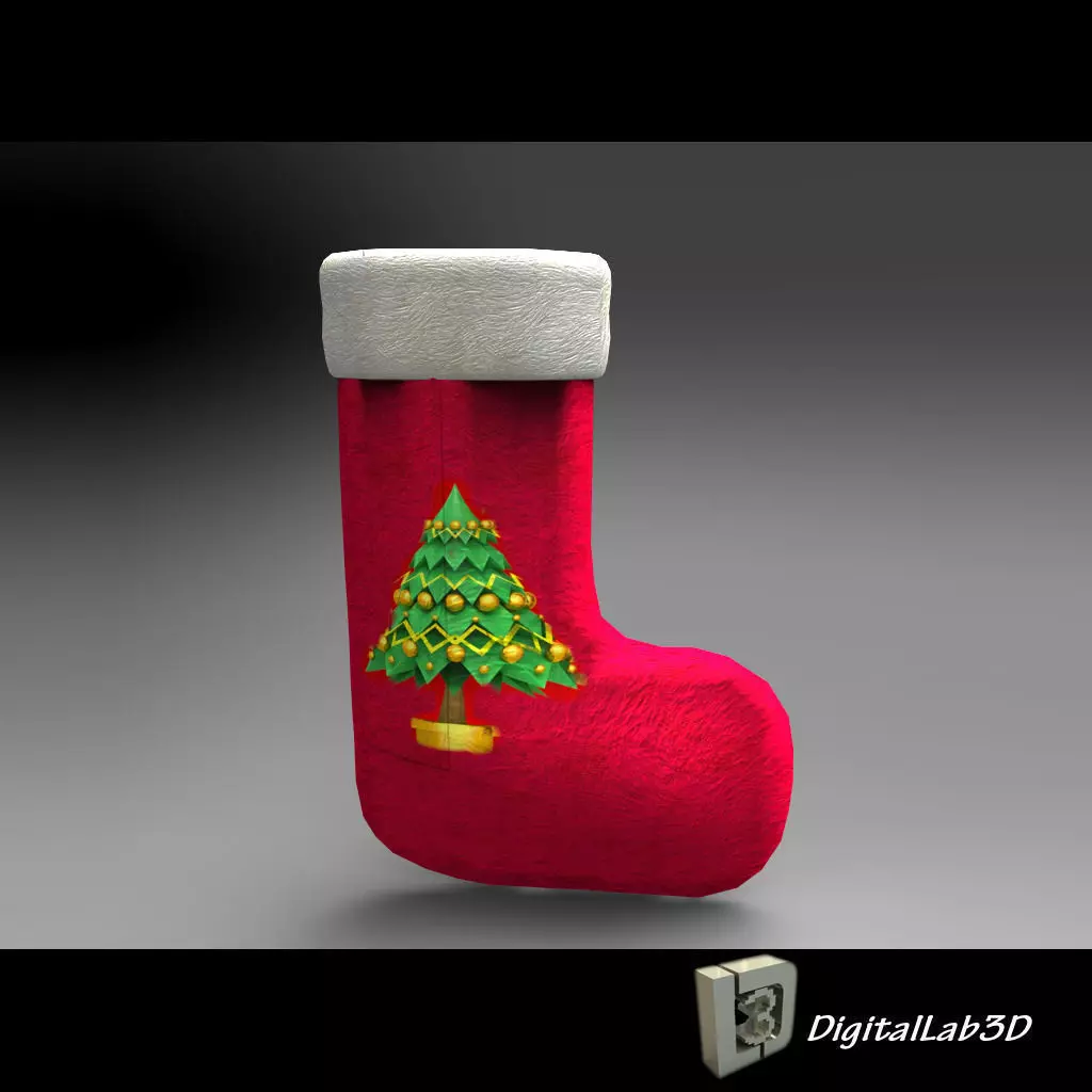 DL3D Christmas Sock-Stocking 3D model_0
