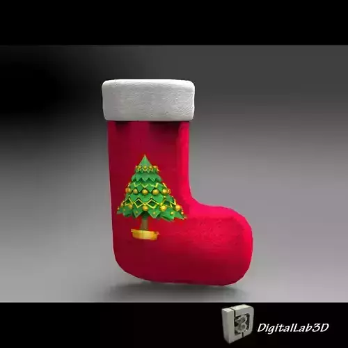 DL3D Christmas Sock-Stocking 3D model