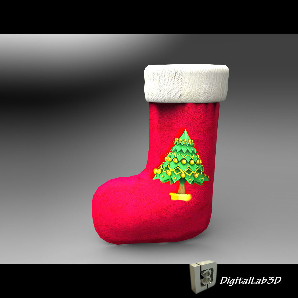 DL3D Christmas Sock-Stocking 3D model_5