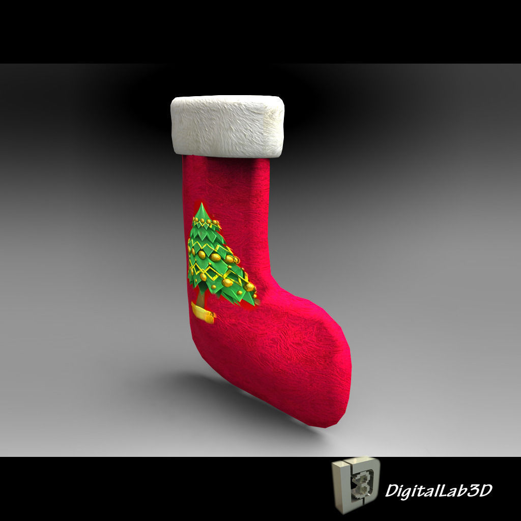 DL3D Christmas Sock-Stocking 3D model_4