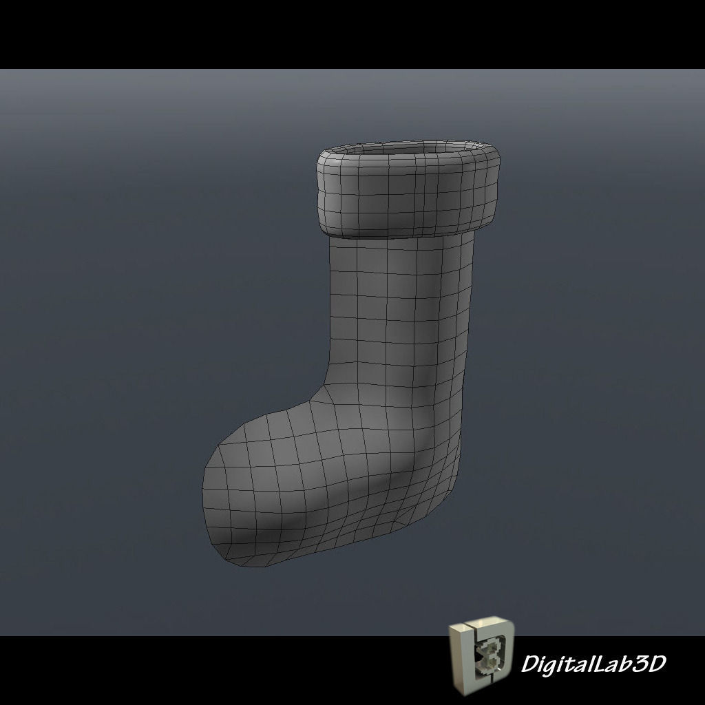 DL3D Christmas Sock-Stocking 3D model_1