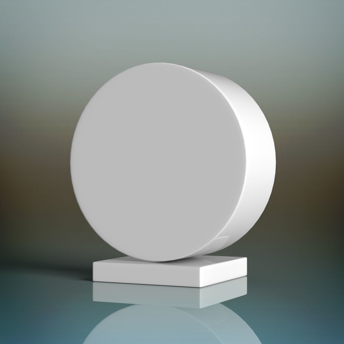 Clock on table Low-poly 3D model_4