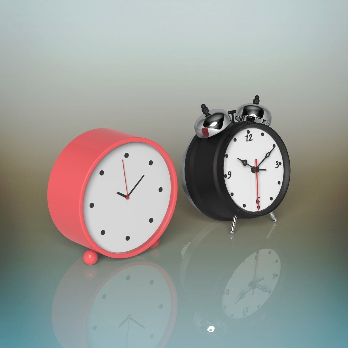 Clocks alarm clock 3D model_8