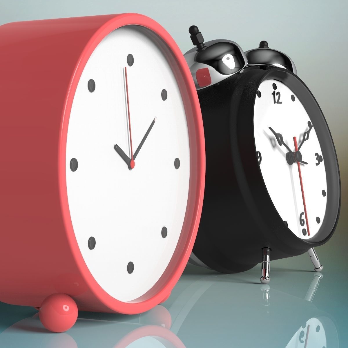 Clocks alarm clock 3D model_6