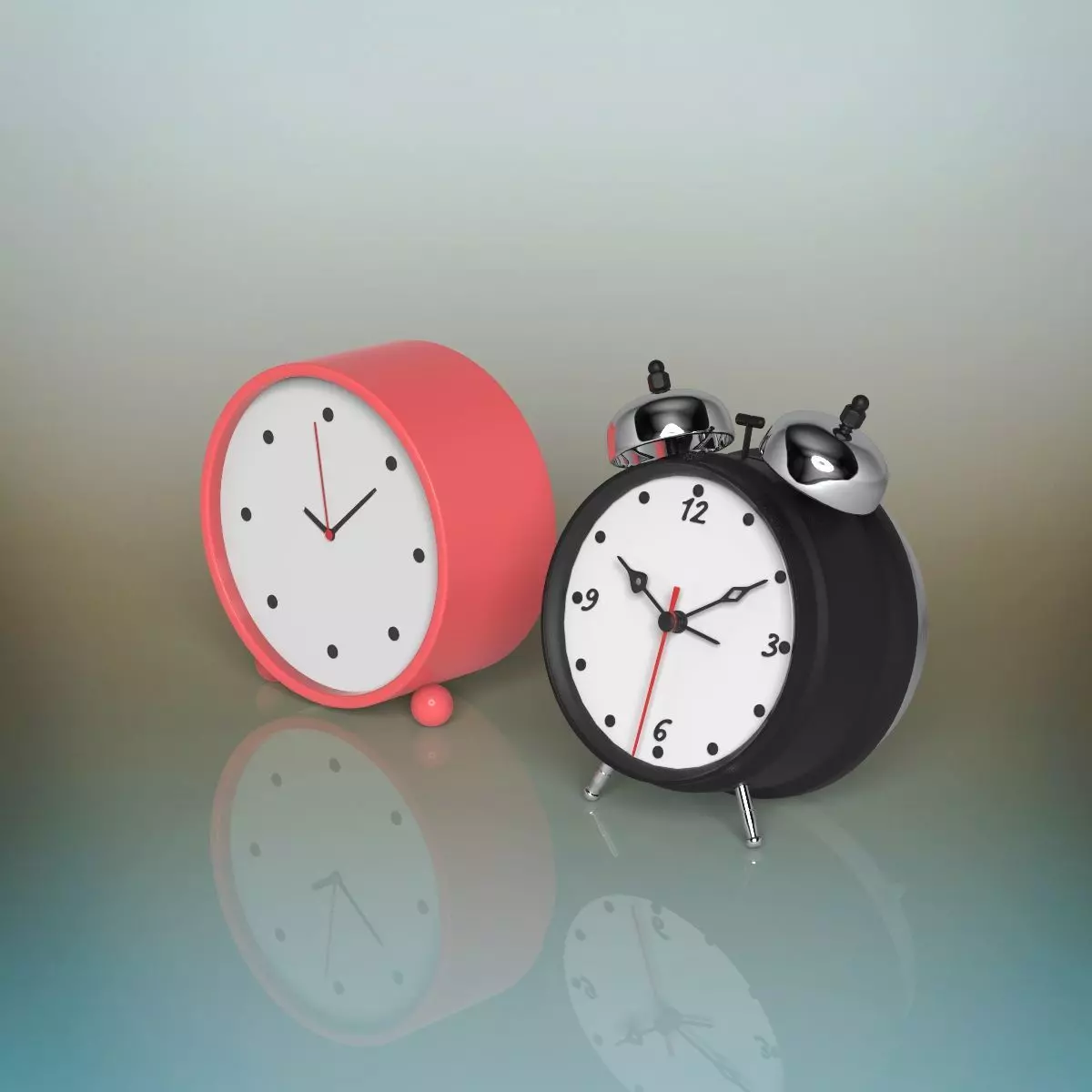Clocks alarm clock 3D model_0