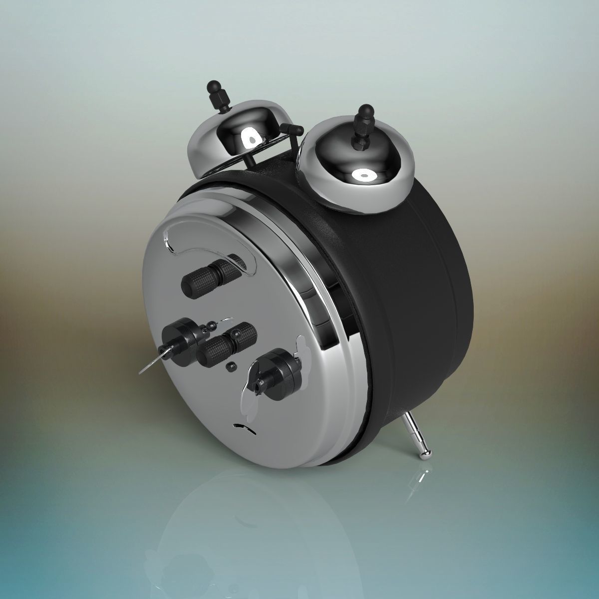 Clocks alarm clock 3D model_3