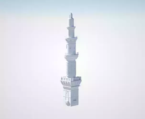 Muhammad Mosque tower  3D model