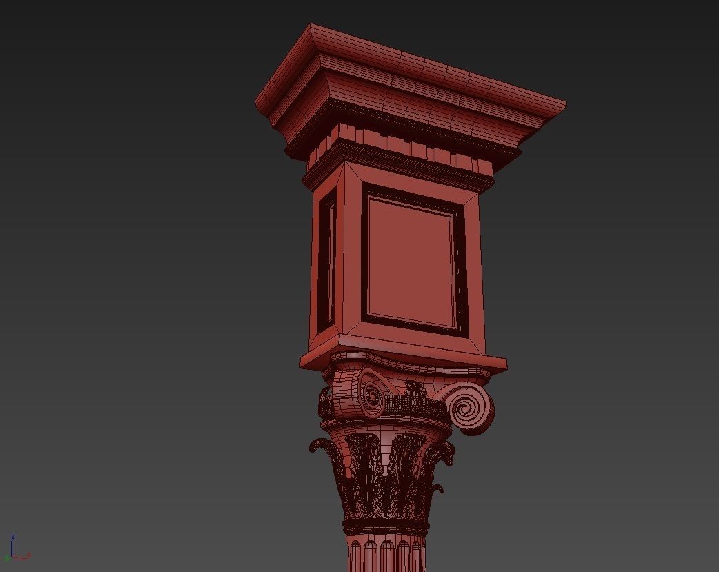 Pilaster Classic 1 3D model_3