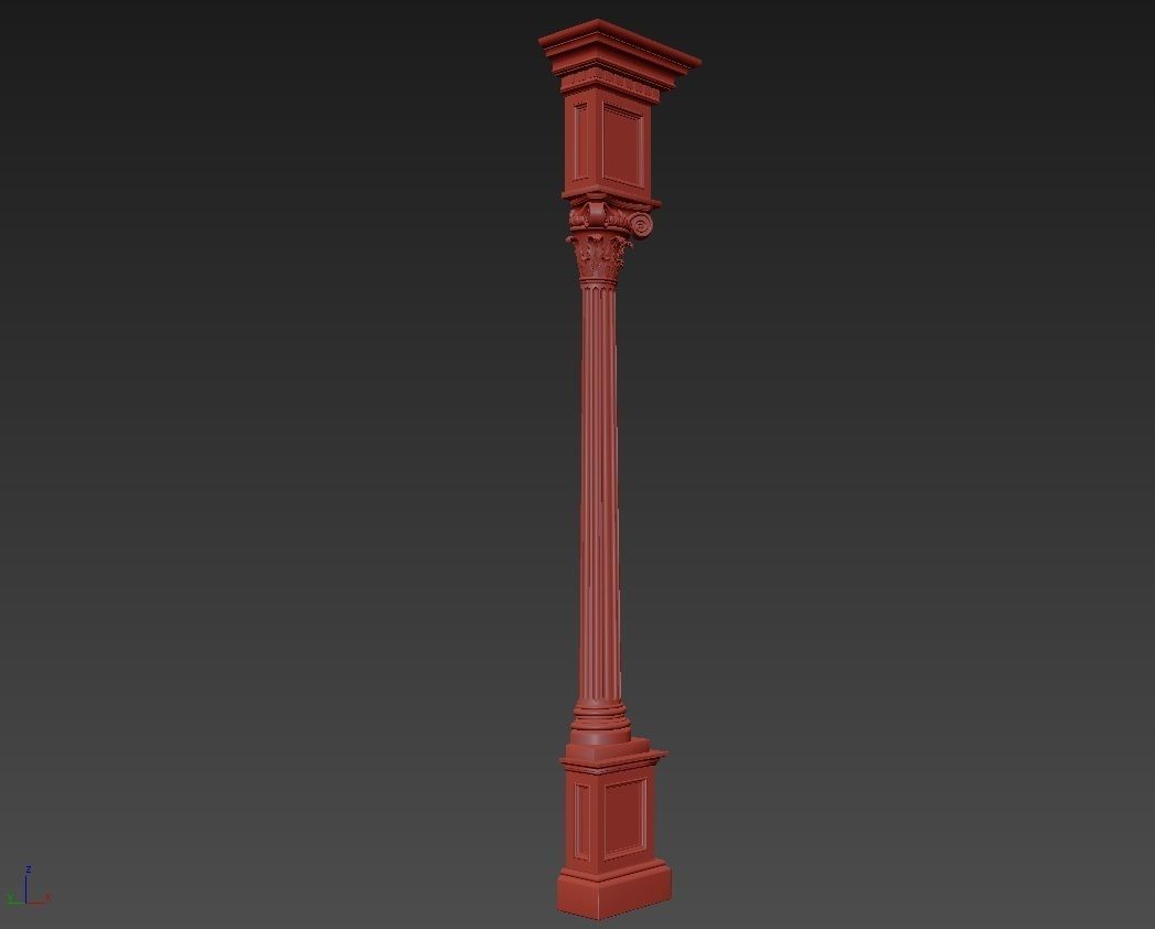 Pilaster Classic 1 3D model_5