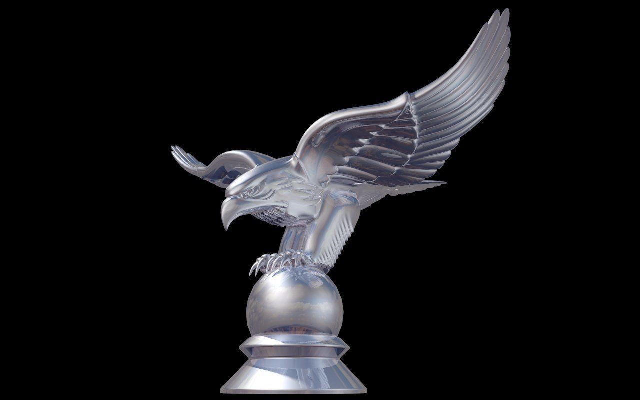 Eagle Chrome 3D model_4
