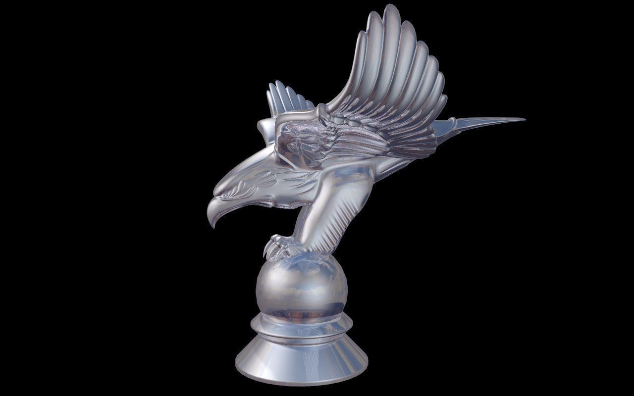 Eagle Chrome 3D model_1