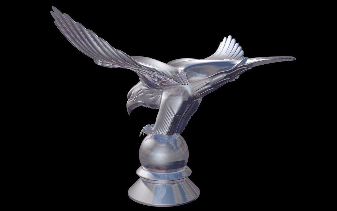 Eagle Chrome 3D model_2