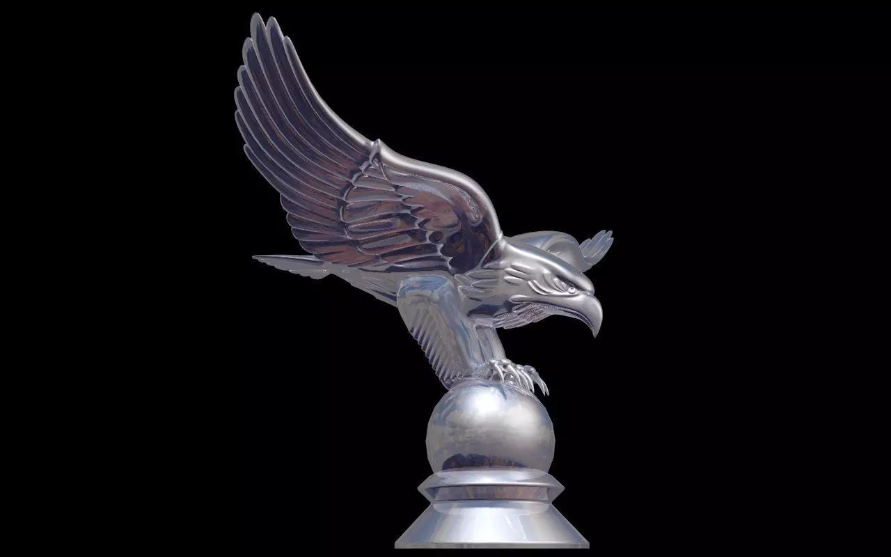 Eagle Chrome 3D model_0