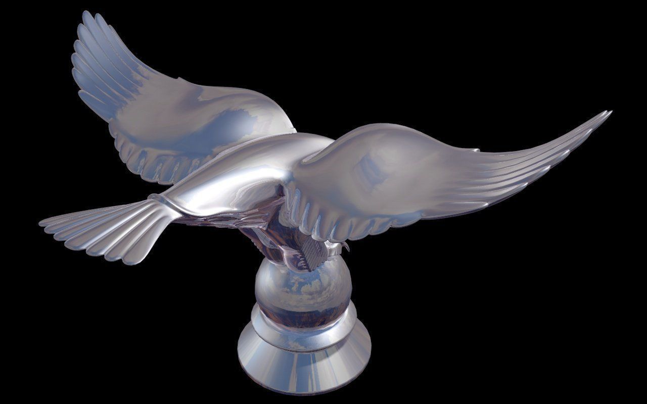 Eagle Chrome 3D model_5