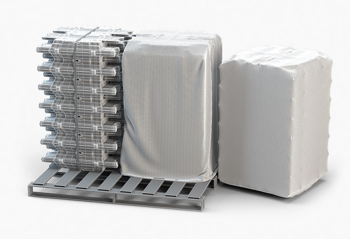 Aluminium Zinc Nickel Silver Titan Steel ingot 4 3D model_3