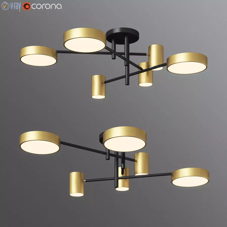 Technum Led Short Lampatron 3D model_0