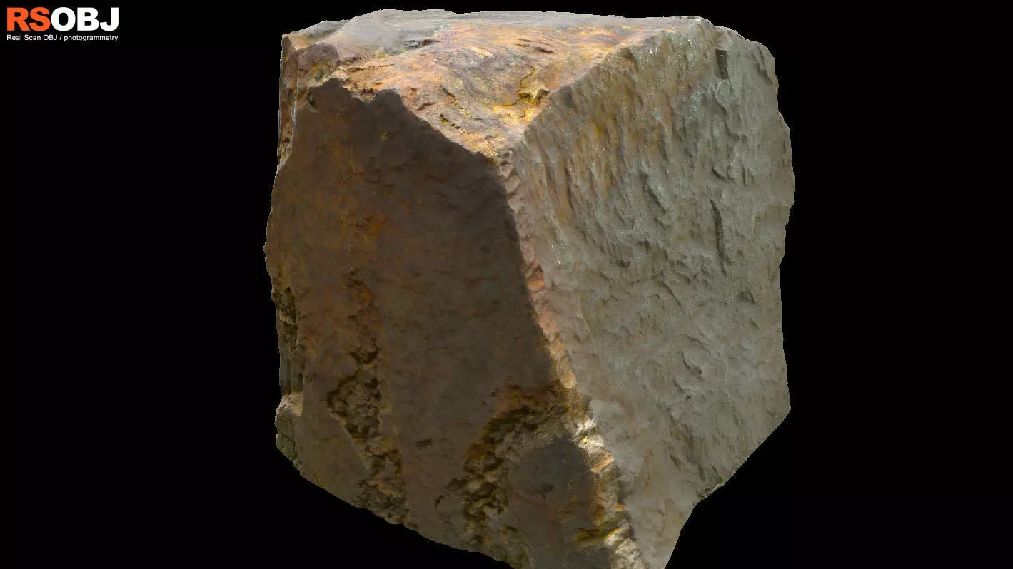 Rock Arch 03 - RSOBJ Low-poly 3D model_0