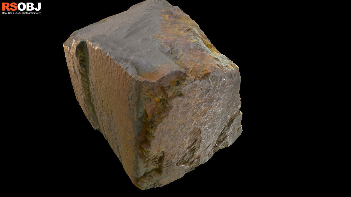 Rock Arch 03 - RSOBJ Low-poly 3D model_3