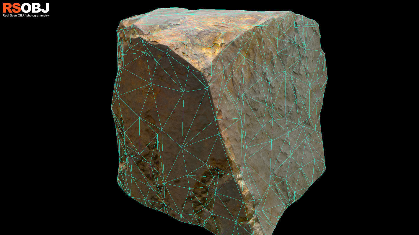 Rock Arch 03 - RSOBJ Low-poly 3D model_2