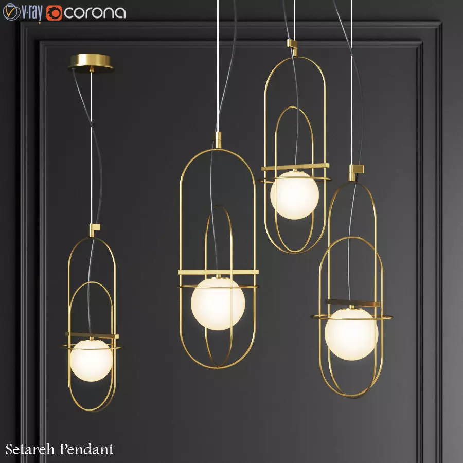 Fontana Arte Setareh 3D model_0