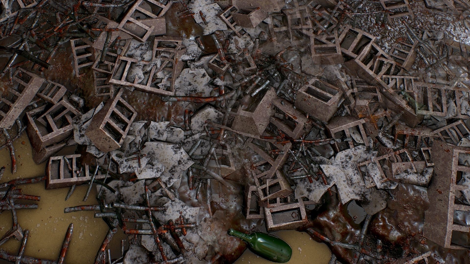 PBR seamless postapocalyptic dump ground textures Texture_3