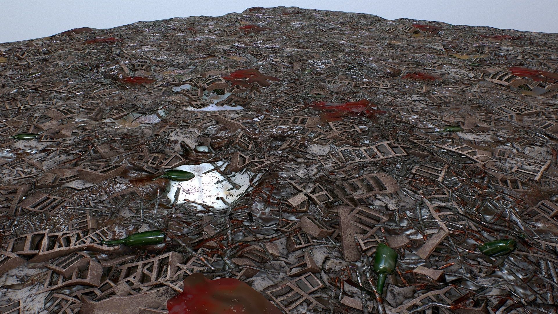 PBR seamless postapocalyptic dump ground textures Texture_2