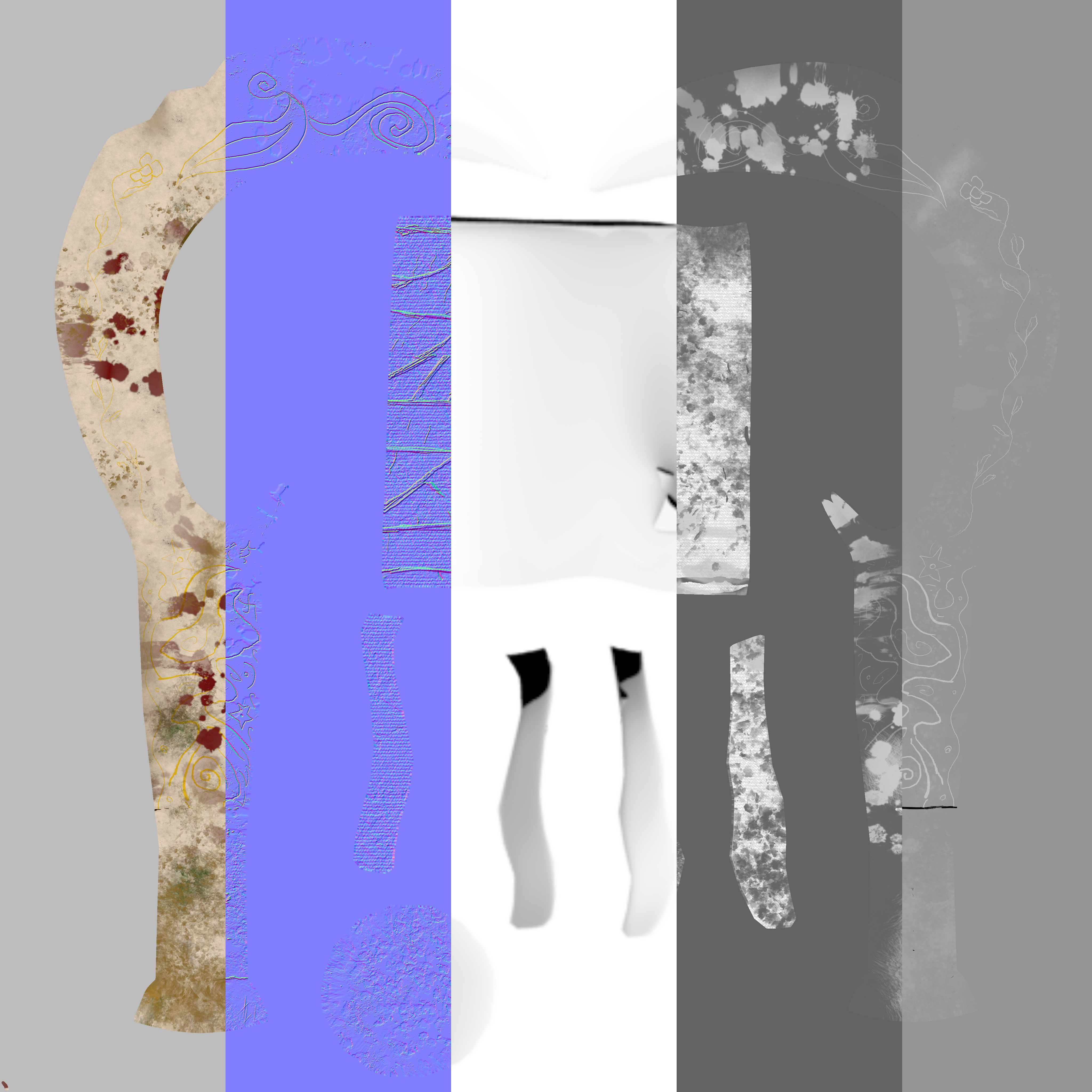 Weapon - Aquila Hak PRB Model Free low-poly 3D model_2