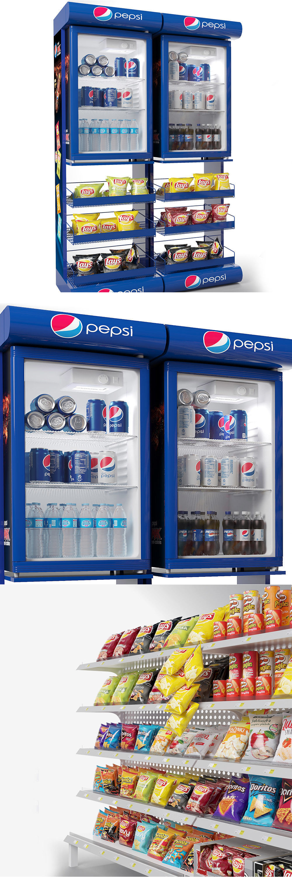 Mall Display Stand 3D model_5