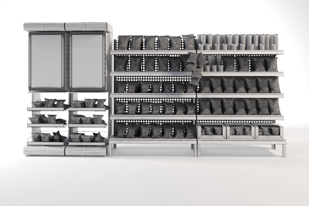 Mall Display Stand 3D model_7