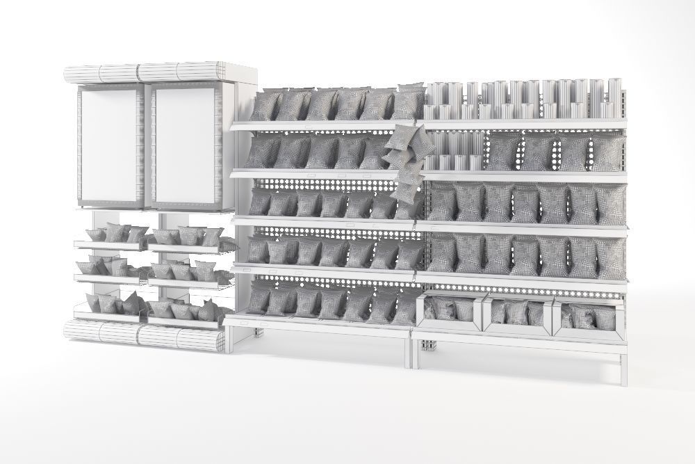 Mall Display Stand 3D model_6