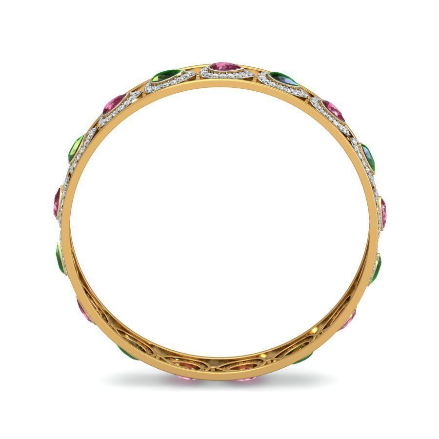 20 Women Bangles Bracelets 3dm Stl details print model 3D print model_86