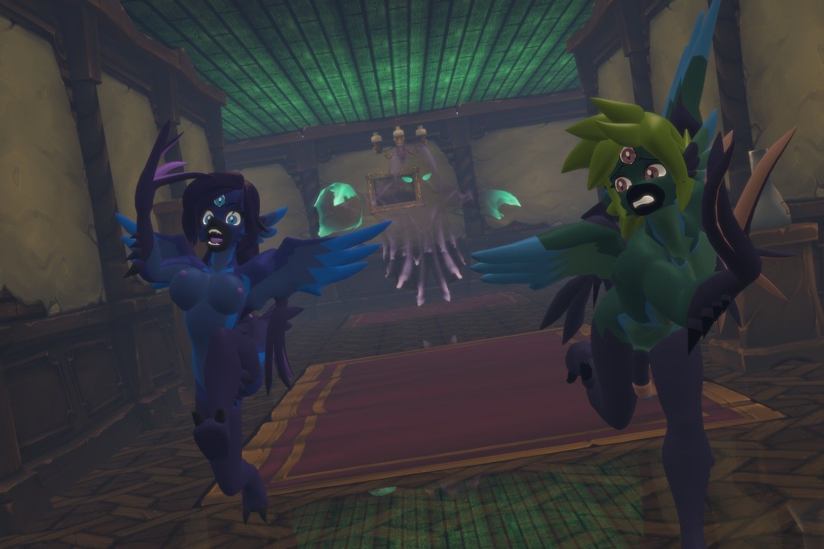 Acheron Snallygaster Nude Low-poly 3D model_8