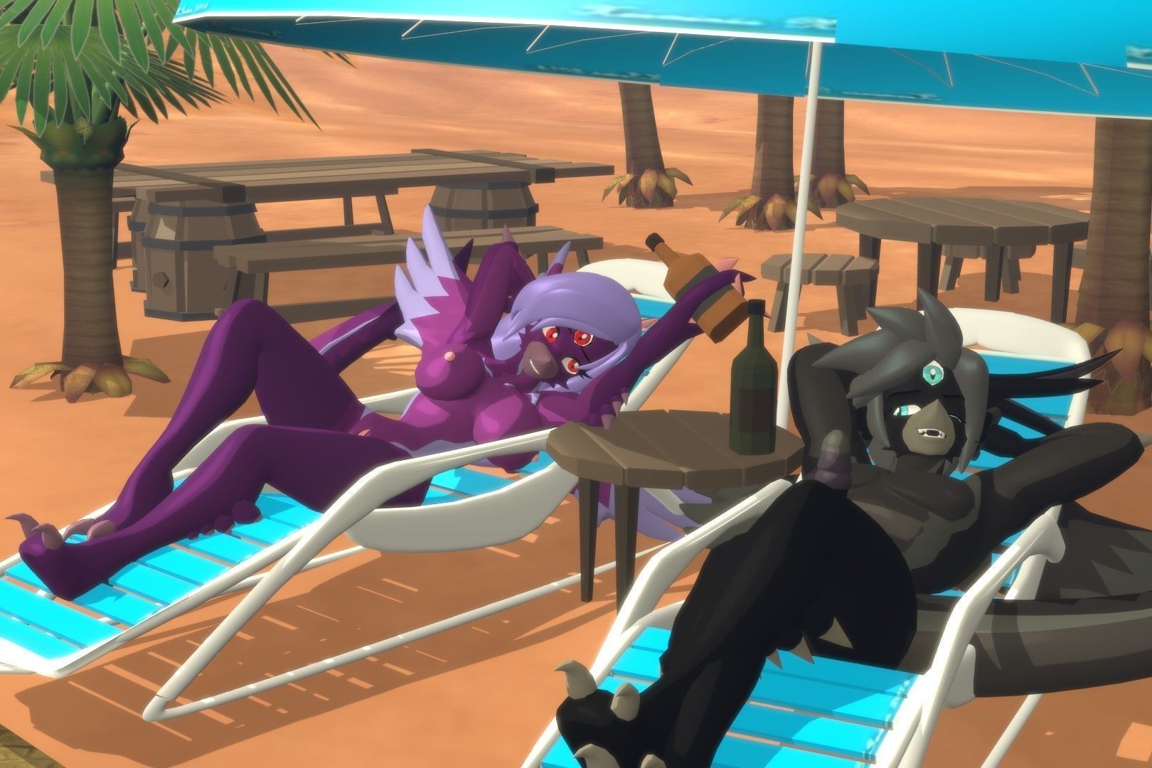 Acheron Snallygaster Nude Low-poly 3D model_7