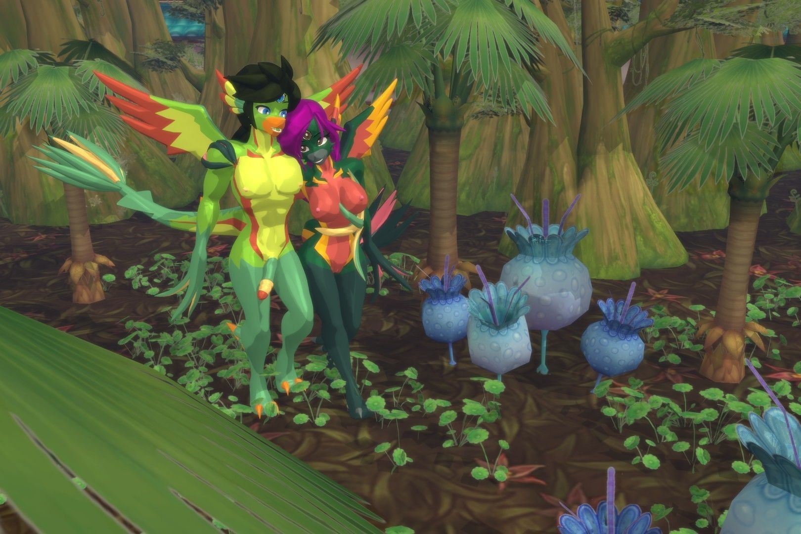 Acheron Snallygaster Nude Low-poly 3D model_3