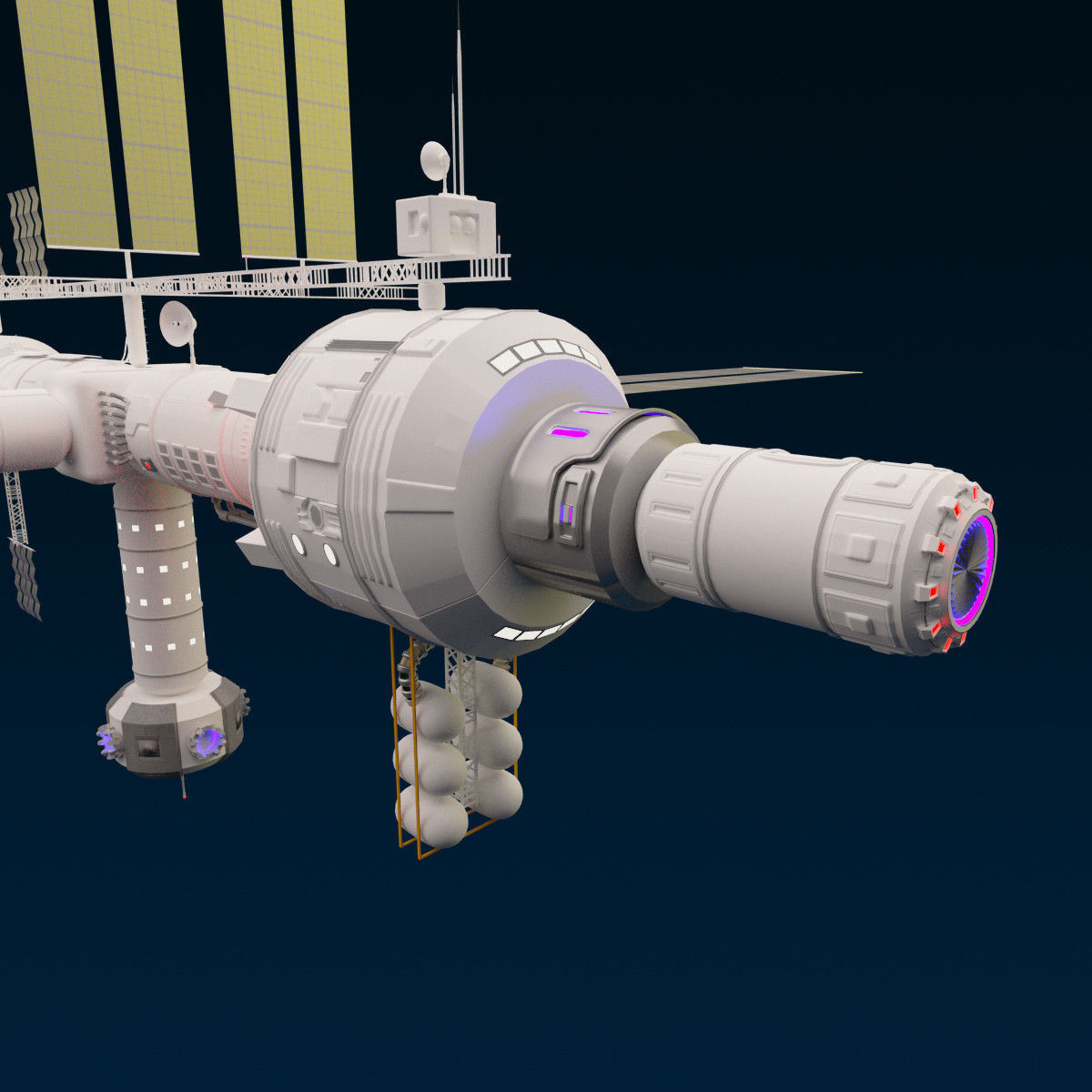 Space Station 3D model CGTrader