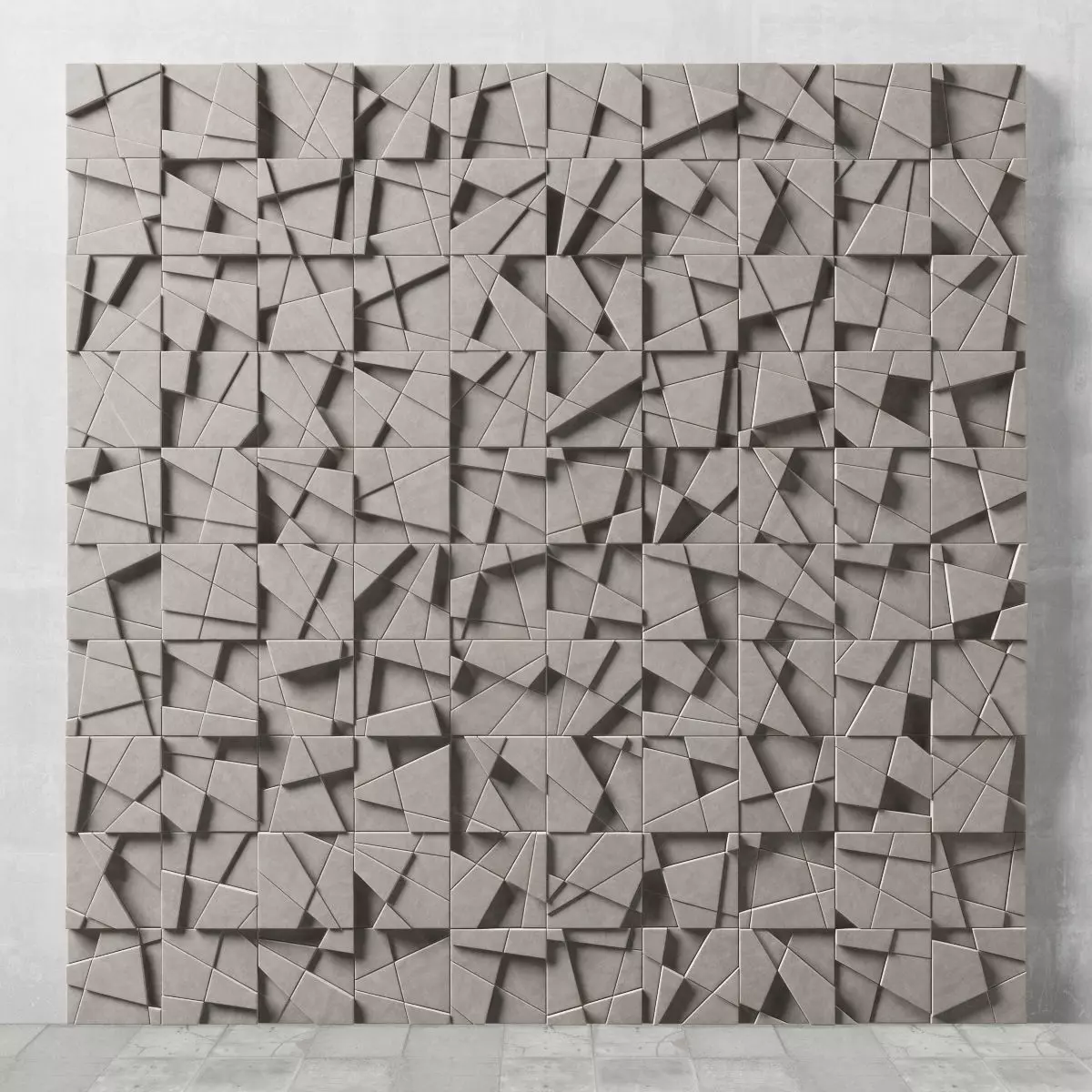 Panel decor angle 3D model
