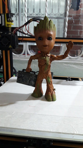 Groot con grabadora  STL - planter for 3d printing  3D model_2