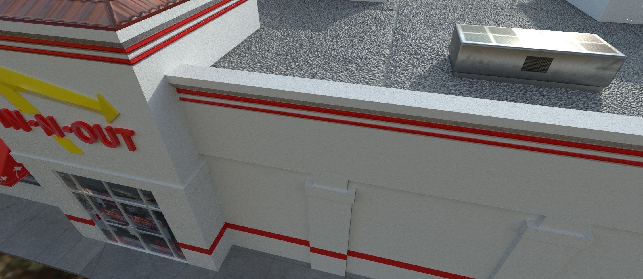 R3DP In-N-Out Burger Low-poly 3D model_4