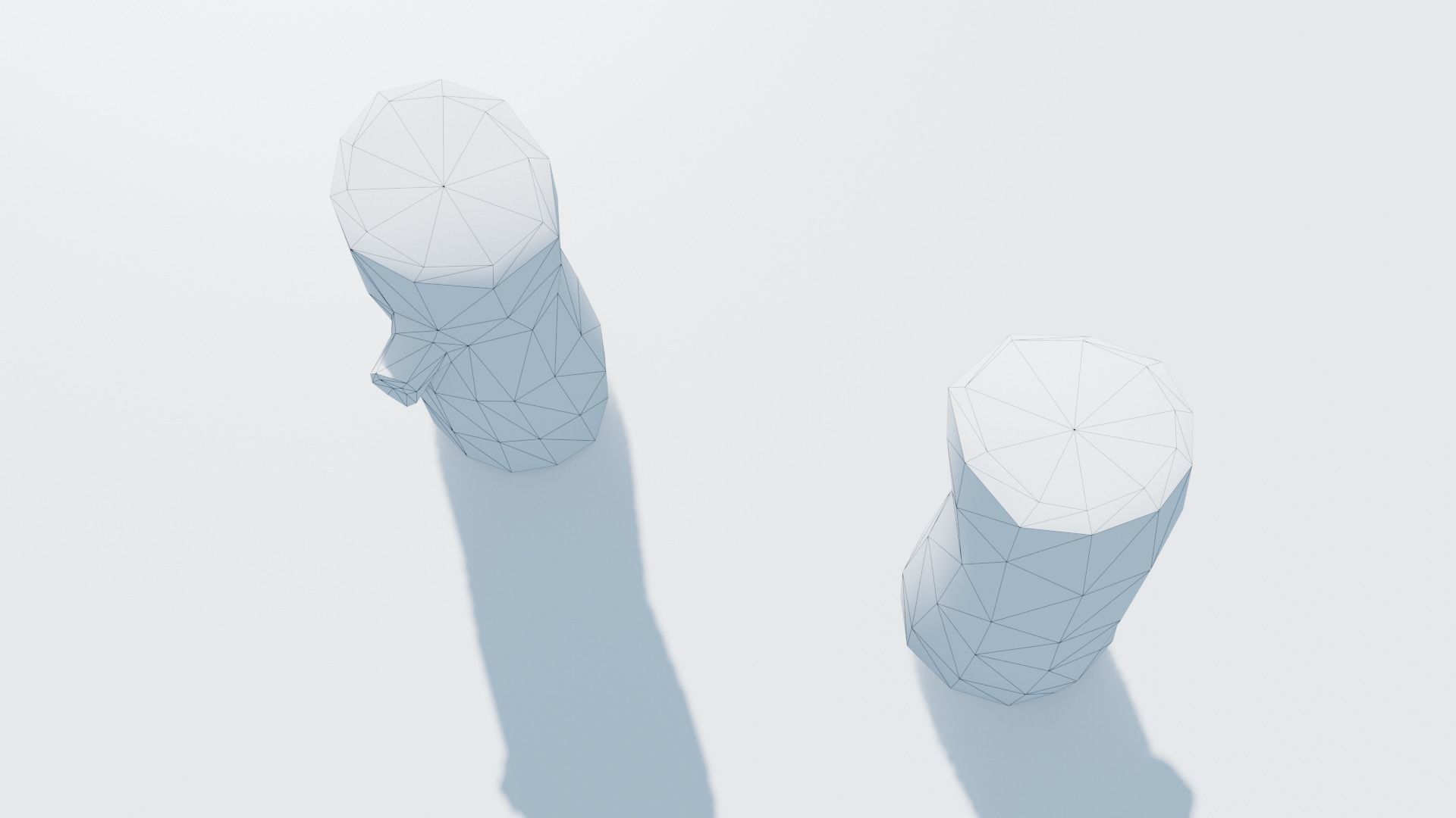 Handpainted Log Low-poly 3D model_4