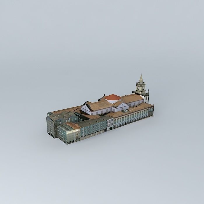 Porto Trinity Church 3D model_1