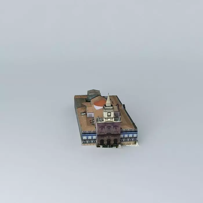 Porto Trinity Church 3D model_0